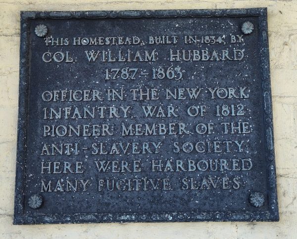 COL. WILLIAM HUBBARD WAR MEMORIAL PLAQUE