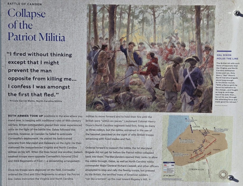 COLLAPSE OF THE PATRIOT MILITIA REVOLUTIONARY WAR MEMORIAL PLAQUE