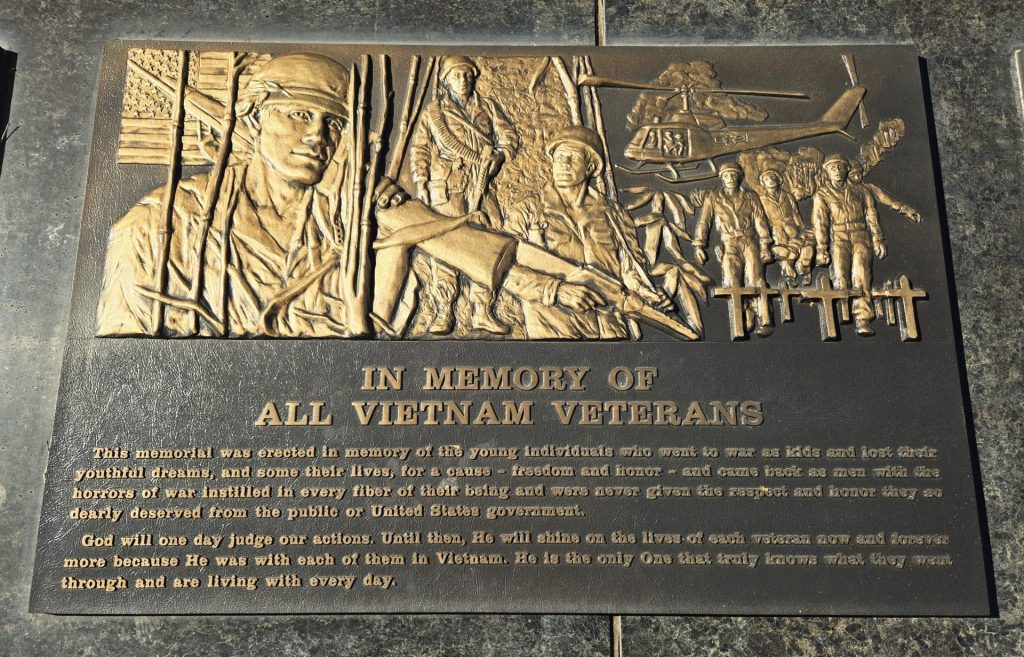 COLLIER TOWNSHIP FLAG AND VETERANS MEMORIAL PLAQUE E