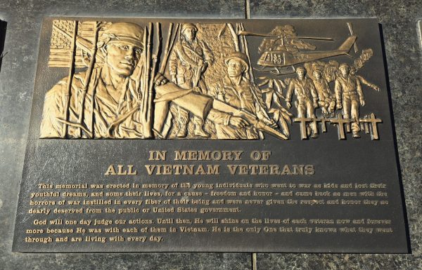 COLLIER TOWNSHIP FLAG AND VETERANS MEMORIAL PLAQUE E