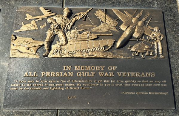 COLLIER TOWNSHIP FLAG AND VETERANS MEMORIAL PLAQUE F