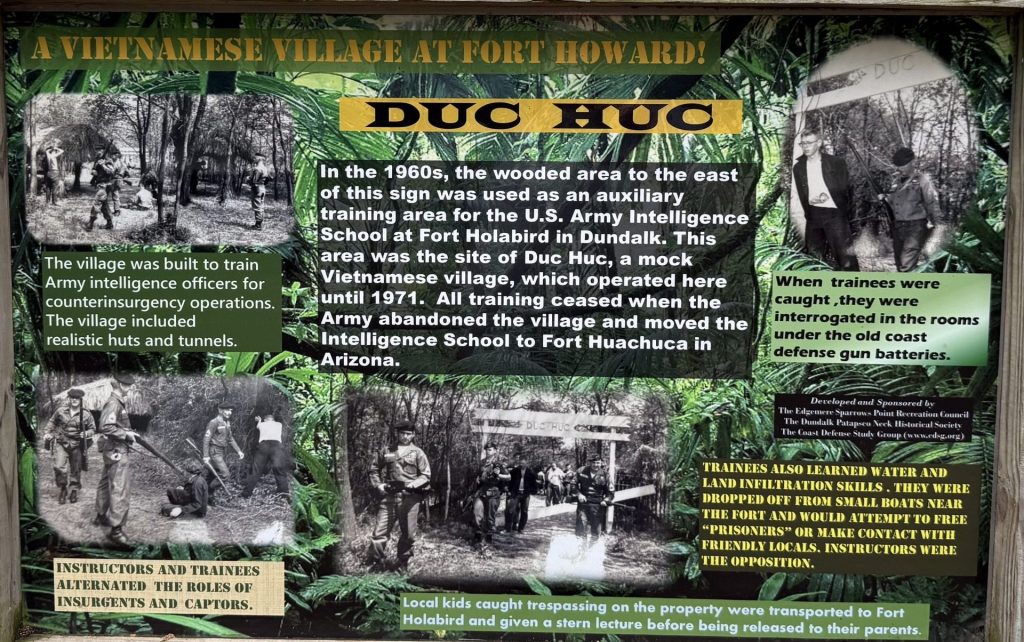 DUC HUC A VIETNAMESE VILLAGE AT FORT HOWARD MEMORIAL PANEL