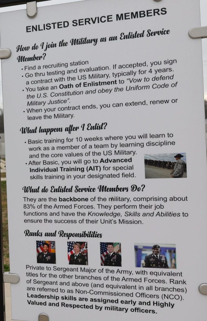ENLISTED SERVICE MEMBERS MEMORIAL PLAQUE