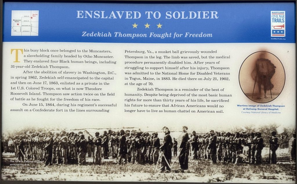 ENSLAVED TO SOLDIER WAR MEMORIAL PANEL