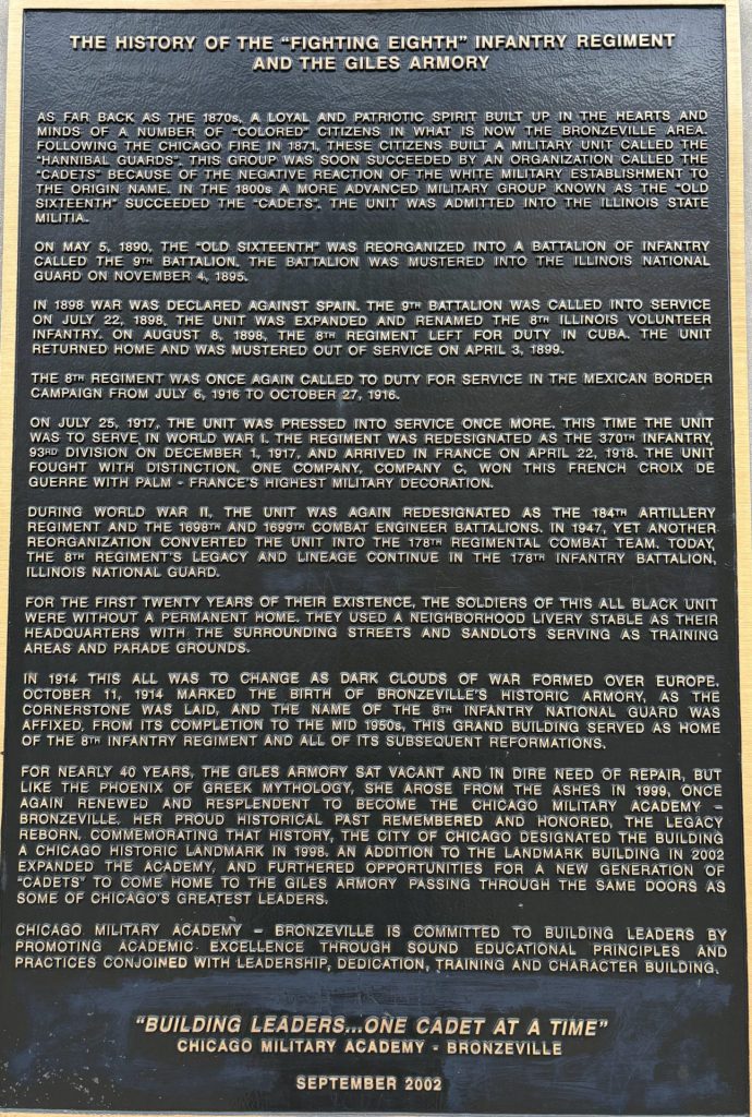 “FIGHTING EIGHTH” INFANTRY REGIMENT WAR MEMORIAL PLAQUE