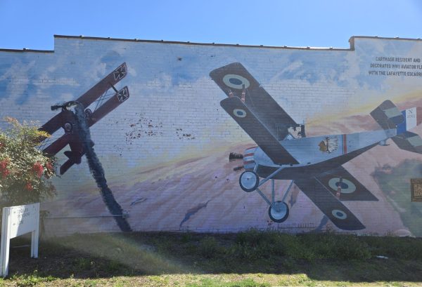 FLYING FOR FRANCE JAMES R. MCCONNELL WAR MEMORIAL MURAL PANEL D