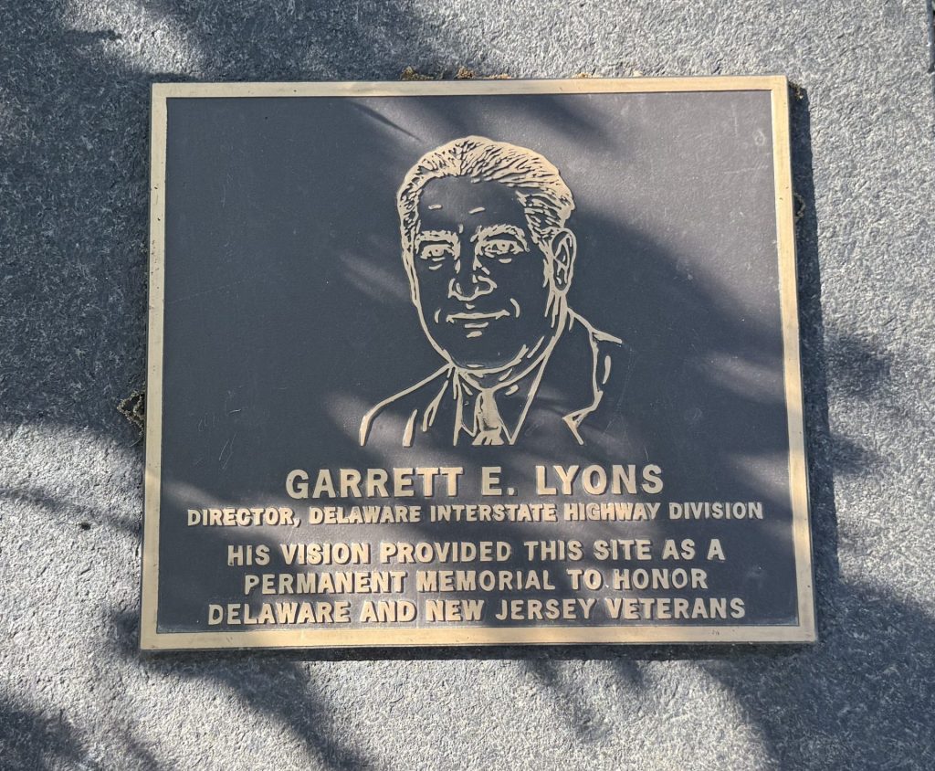 GARRETT E. LYONS MEMORIAL PLAQUE