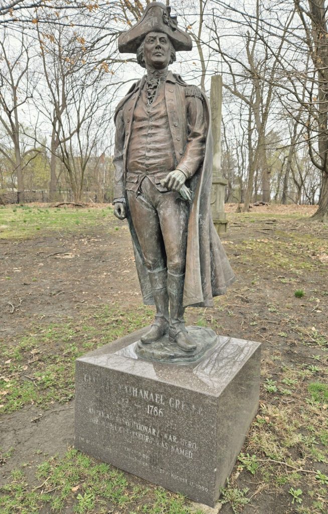 GENERAL NATHANAEL GREENE REVOLUTIONARY WAR HERO MEMORIAL STATUE