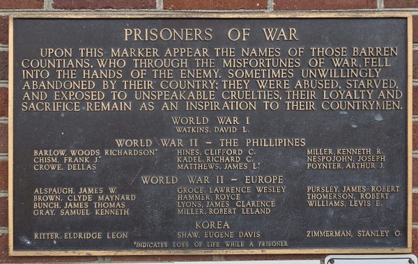 GLASGOW PRISONERS OF WAR MEMORIAL PLAQUE