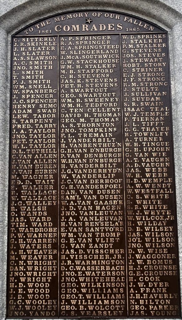 GRAND ARMY OF THE REPUBLIC MEMORIAL 1861-1865 PLAQUE C