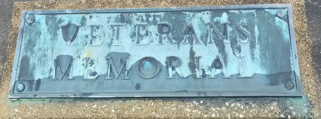GREEN LAWN CEMETERY VETERANS MEMORIAL PLAQUE
