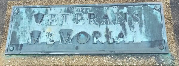 GREEN LAWN CEMETERY VETERANS MEMORIAL PLAQUE