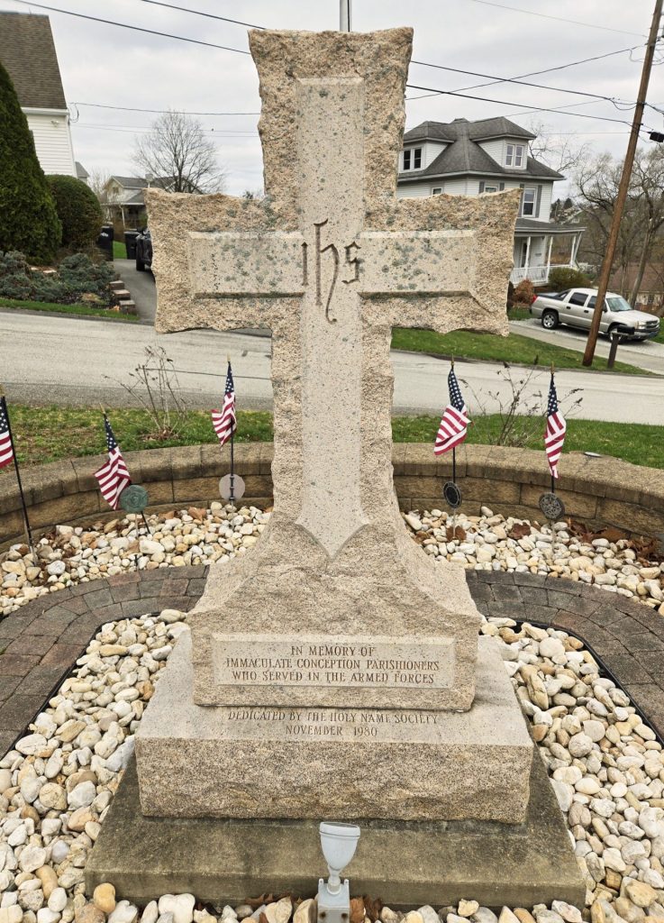 IMMACULATE CONCEPTION PARISHIONERS VETERANS MEMORIAL CROSS
