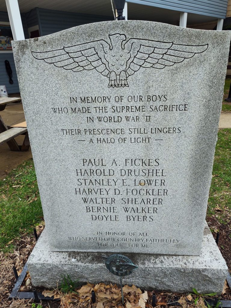 JEROMESVILLE SUPREME SACRIFICE WORLD WAR II VETERANS MEMORIAL