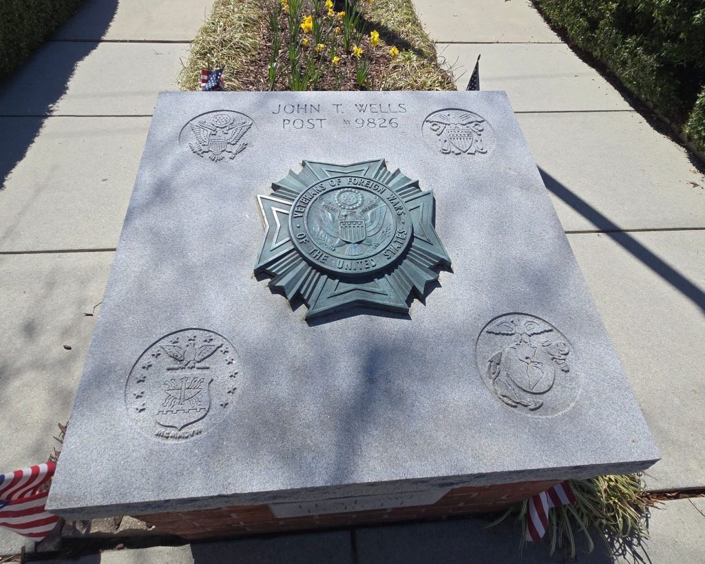 JOHN T. WELLS POST #9826 MEMORIAL