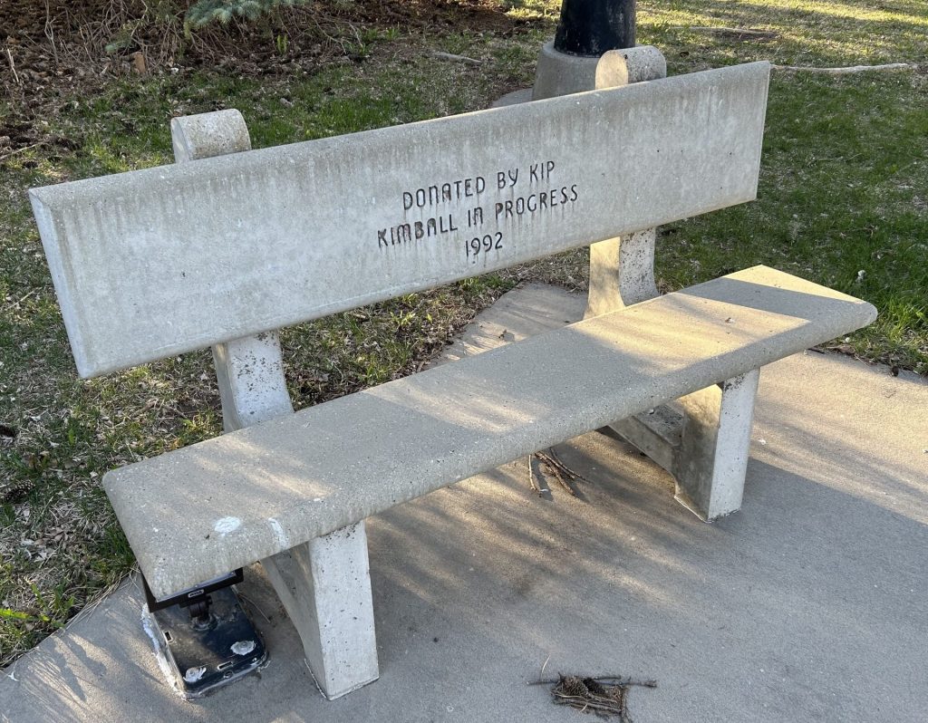 KIMBALL VETERANS MEMORIAL BENCH A
