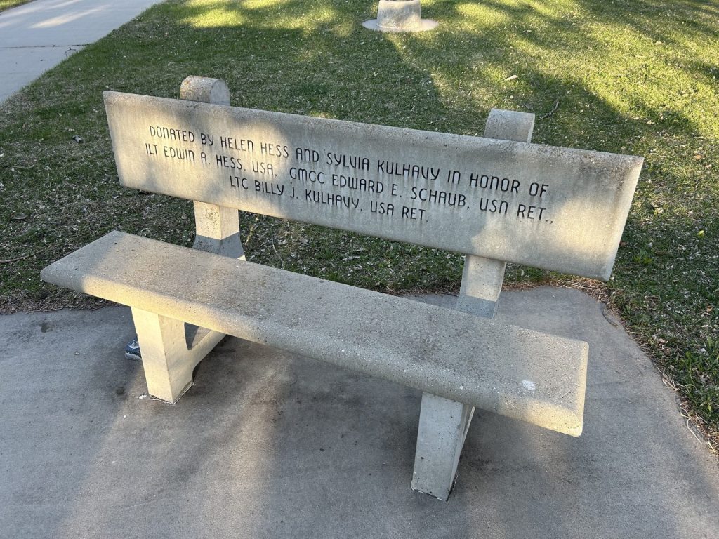 KIMBALL VETERANS MEMORIAL BENCH D