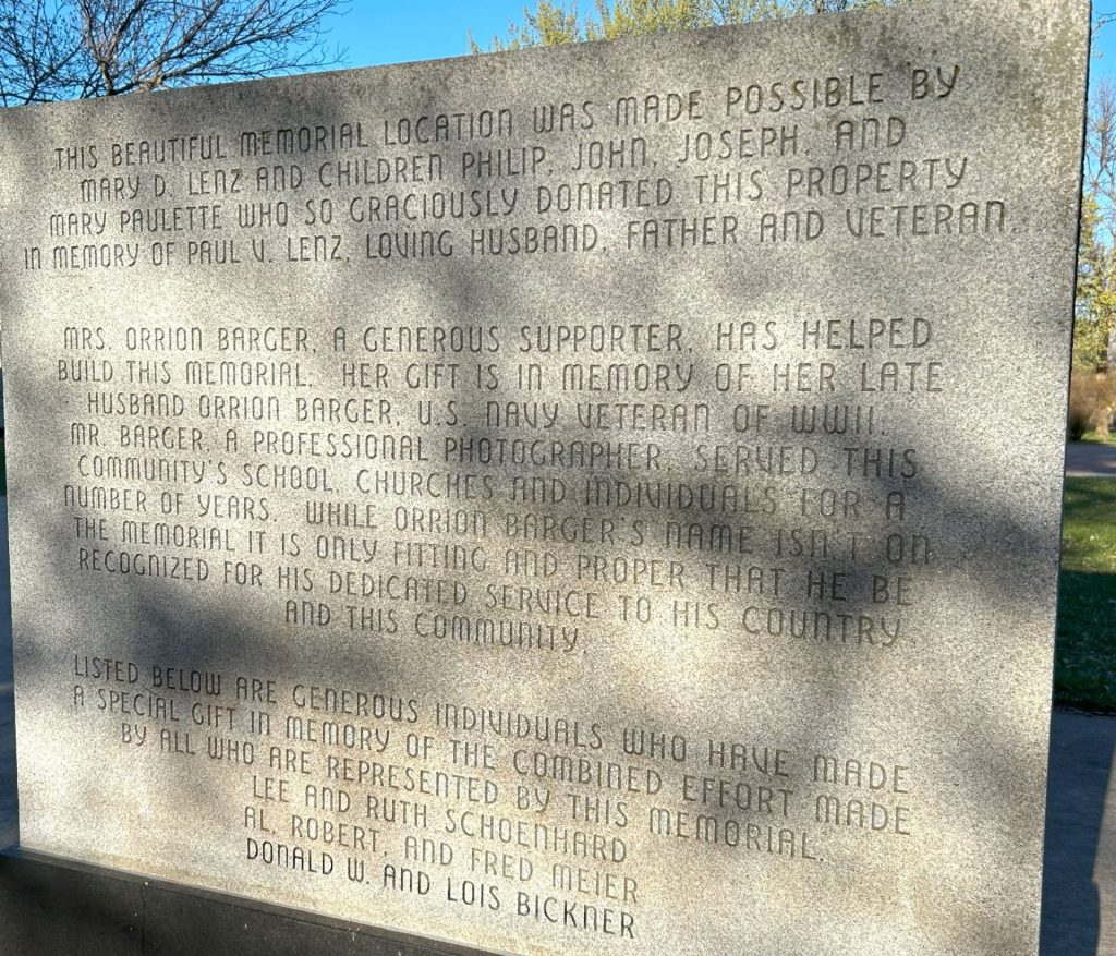 KIMBALL VETERANS MEMORIAL STONE D