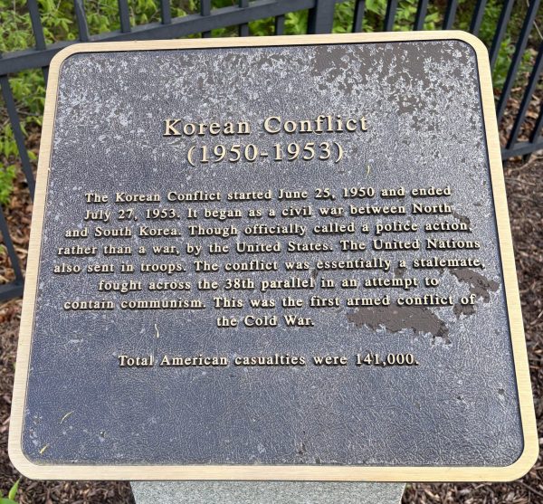 KOREAN CONFLICT (1950-1953) MEMORIAL PLAQUE