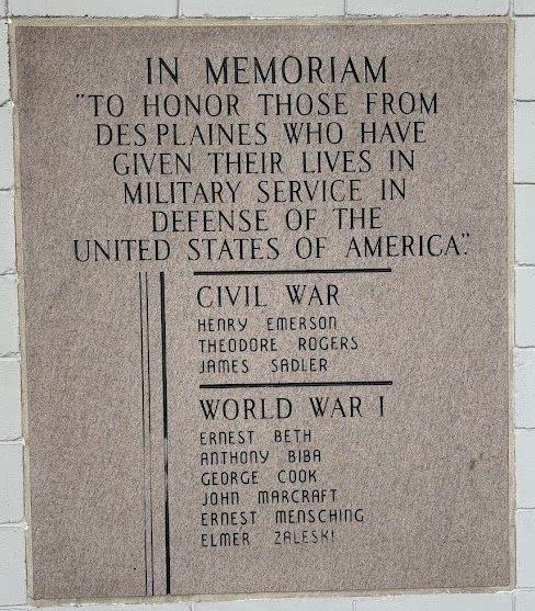 LAKE PARK MEMORIAL PAVILION PLAQUE B