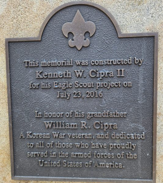 LONG RUN CEMETERY VETERANS MEMORIAL PLAQUE