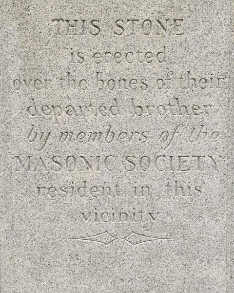 MAJOR GENERAL ARTHUR ST. CLAIR REVOLUTIONARY WAR MEMORIAL STONE C