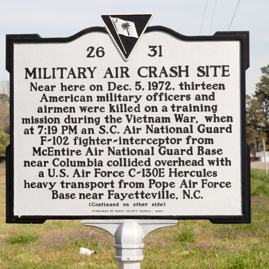 MILITARY AIR CRASH SITE WAR MEMORIAL MARKER FRONT