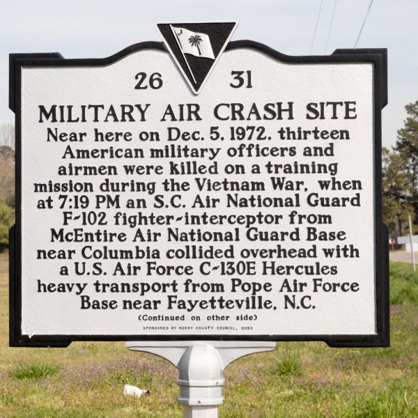 MILITARY AIR CRASH SITE WAR MEMORIAL MARKER FRONT