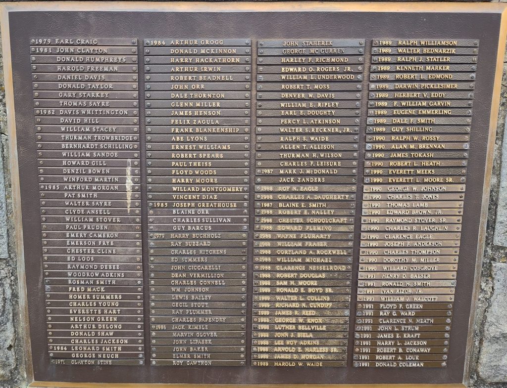 MILITARY GARDEN OF HONOR WAR MEMORIAL PLAQUE B