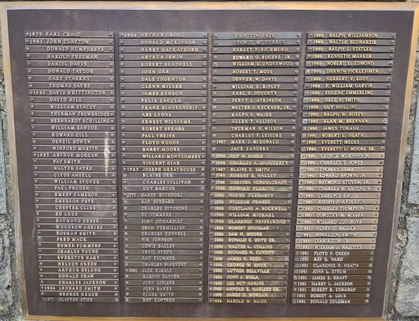 MILITARY GARDEN OF HONOR WAR MEMORIAL PLAQUE B