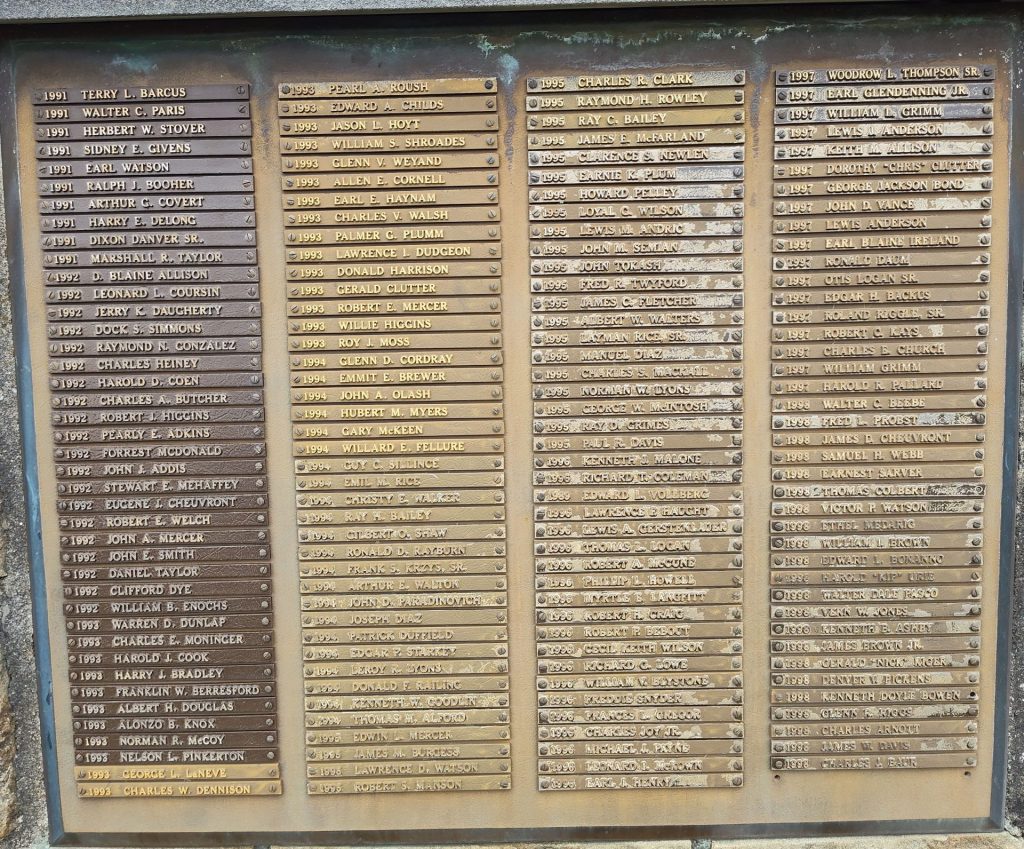 MILITARY GARDEN OF HONOR WAR MEMORIAL PLAQUE C