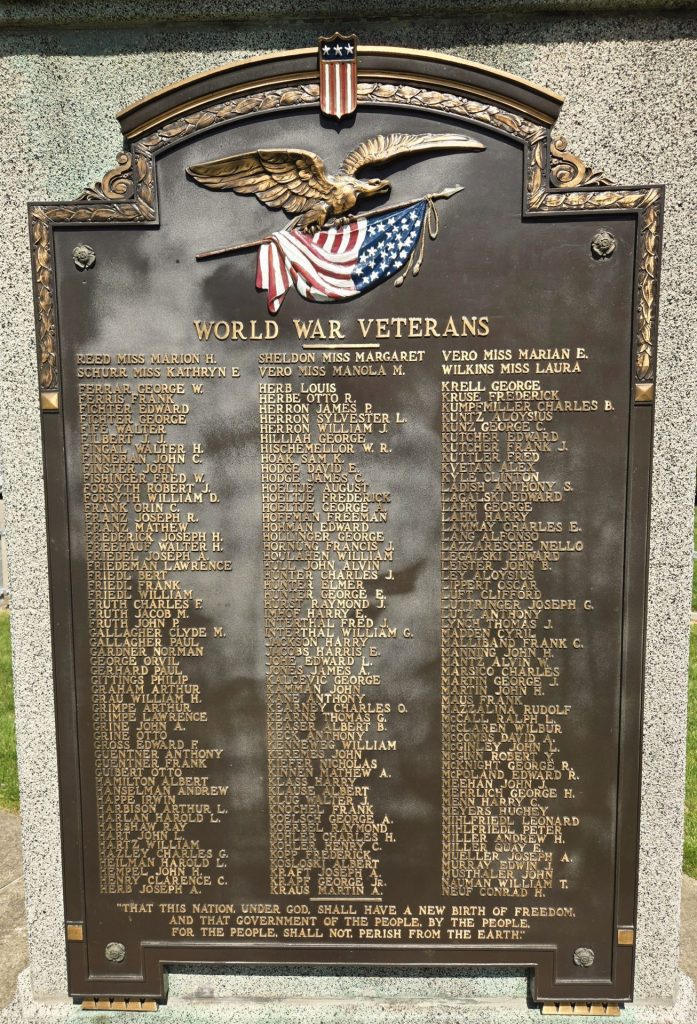 MILLVALE GREAT WAR MEMORIAL PLAQUE B