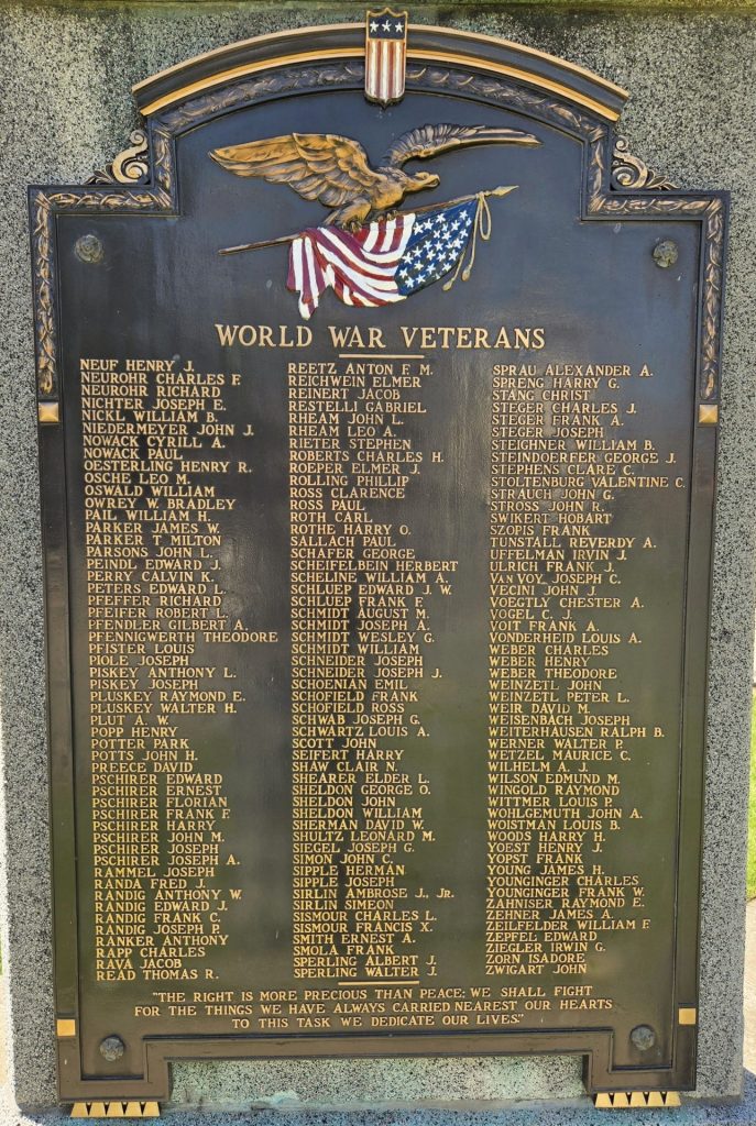 MILLVALE GREAT WAR MEMORIAL PLAQUE C