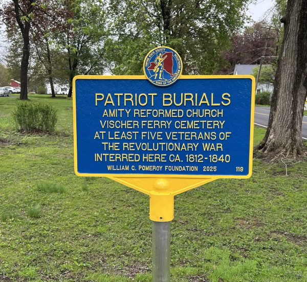 PATRIOTS BURIAL AMITY REFORMED CHURCH VISCHER FERRY CEMETERY MEMORIAL MARKER