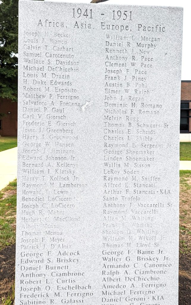 RED BANK VETERANS MONUMENT SIDE A