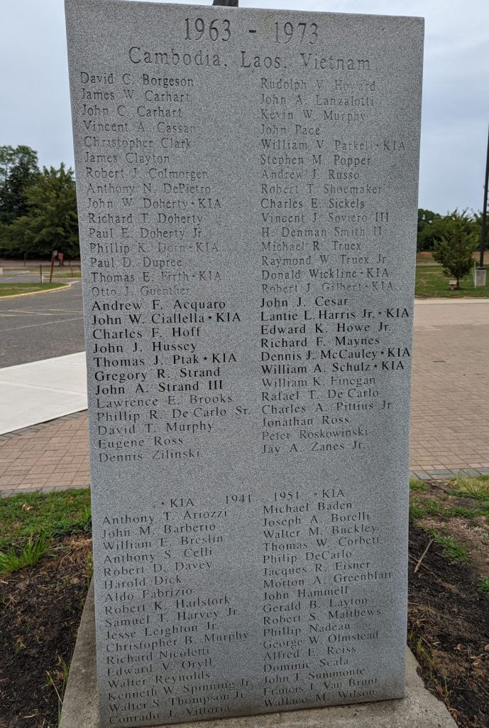 RED BANK VETERANS MONUMENT SIDE C