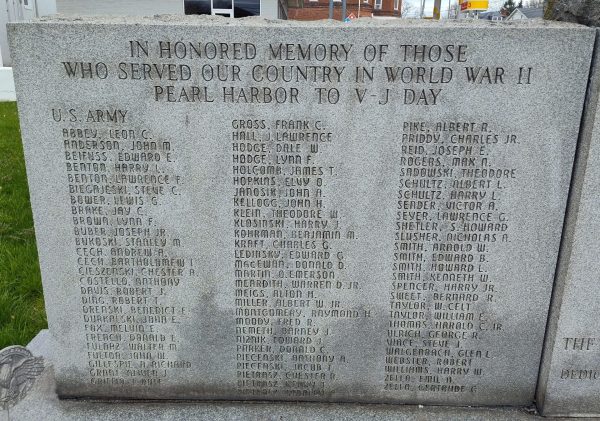 REMEMBER THEM SUPREME SACRIFICE WORLD WAR II MEMORIAL LEFT STONE