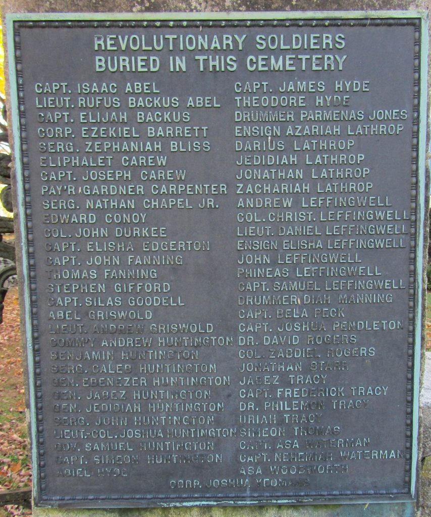 REVOLUTIONARY SOLDIERS MEMORIAL GATES PLAQUE B
