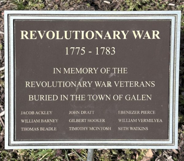 REVOLUTIONARY WAR 1775-1783 MEMORIAL PLAQUE CLYDE