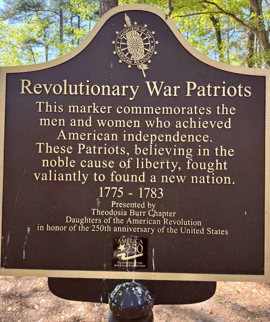 REVOLUTIONARY WAR PATRIOTS MEMORIAL MARKER MYRTLE BEACH