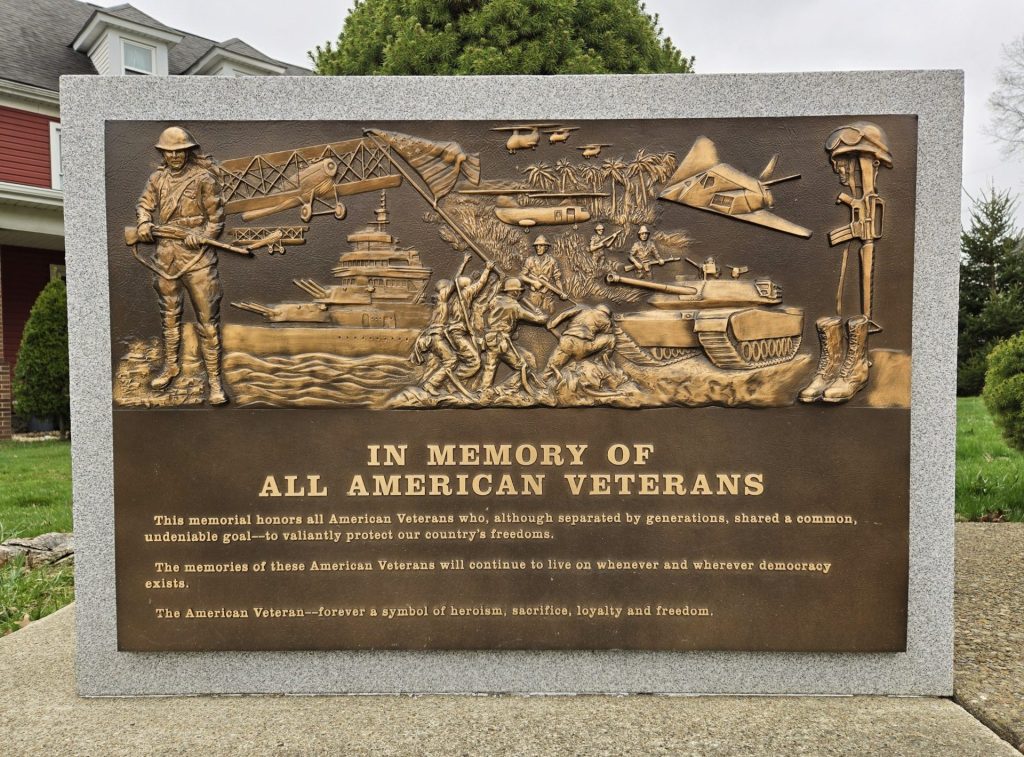 SOUTHWEST GREENSBURG ALL VETERANS MEMORIAL LEFT STONE