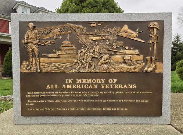 SOUTHWEST GREENSBURG ALL VETERANS MEMORIAL LEFT STONE