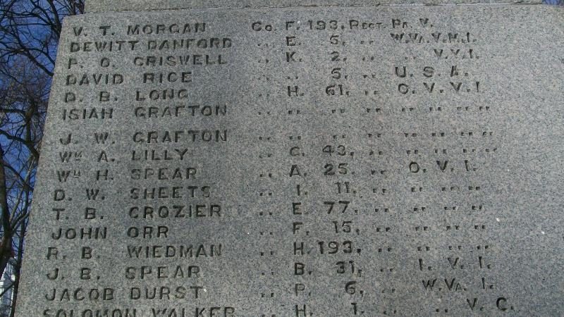 ST. BELLAIRE CIVIL WAR MEMORIAL STONE A