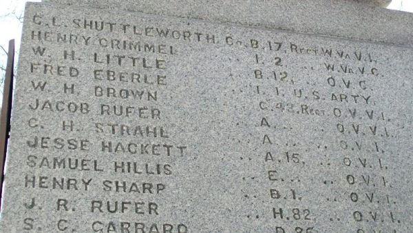 ST. BELLAIRE CIVIL WAR MEMORIAL STONE B