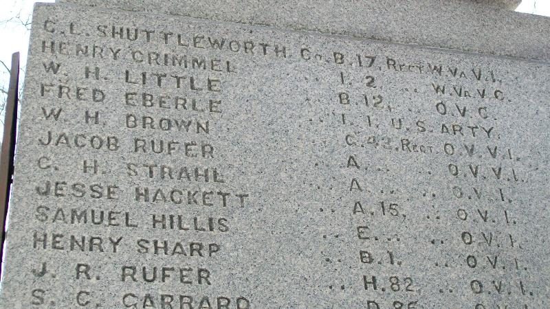 ST. BELLAIRE CIVIL WAR MEMORIAL STONE B