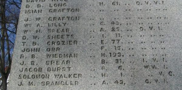 ST. BRELLAIRE CIVIL WAR MEMORIAL STONE C