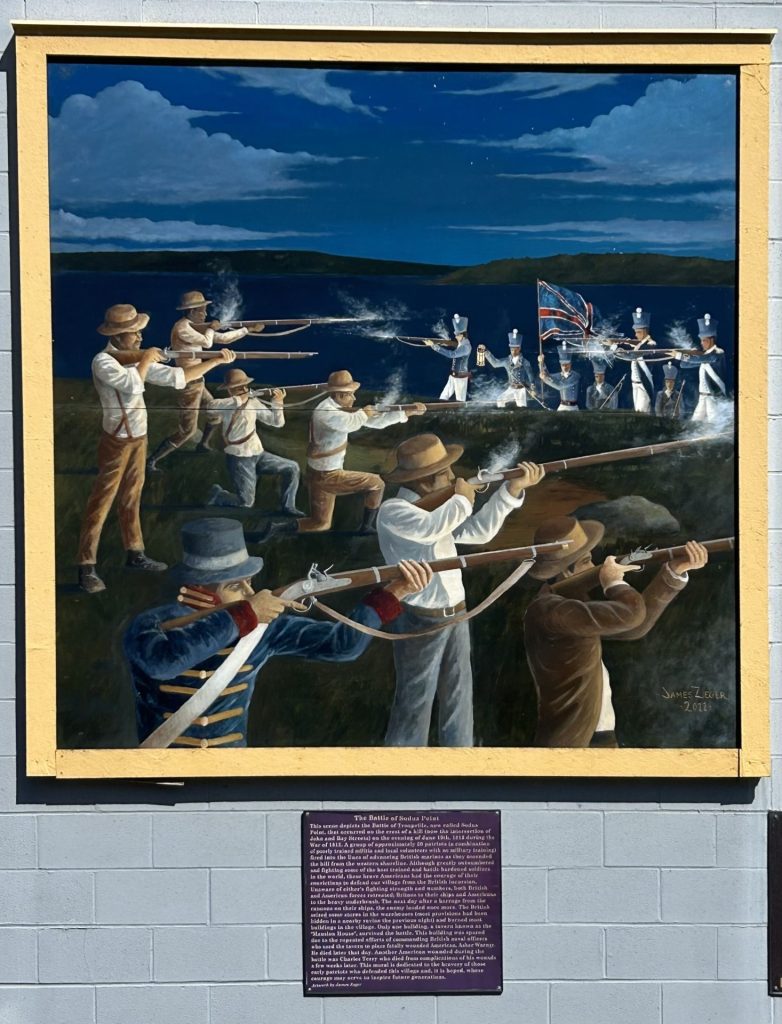 THE BATTLE OF SODUS POINT WAR MEMORIAL ART