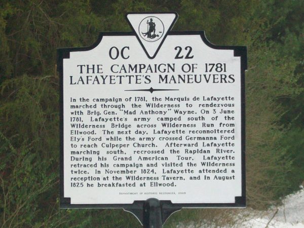 THE CAMPAIGN OF 1781 REVOLUTIONARY WAR MEMORIAL MARKER