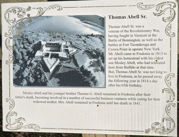 THOMAS ABELL SR. REVOLUTIONARY WAR VETERAN MEMORIAL PLAQUE