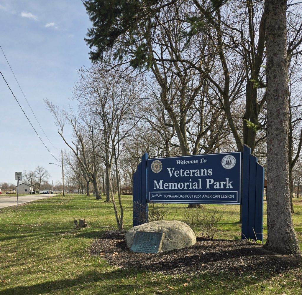 TONAWANDAS POST #264 AMERICAN LEGION VETERANS MEMORIAL PARK MARKER